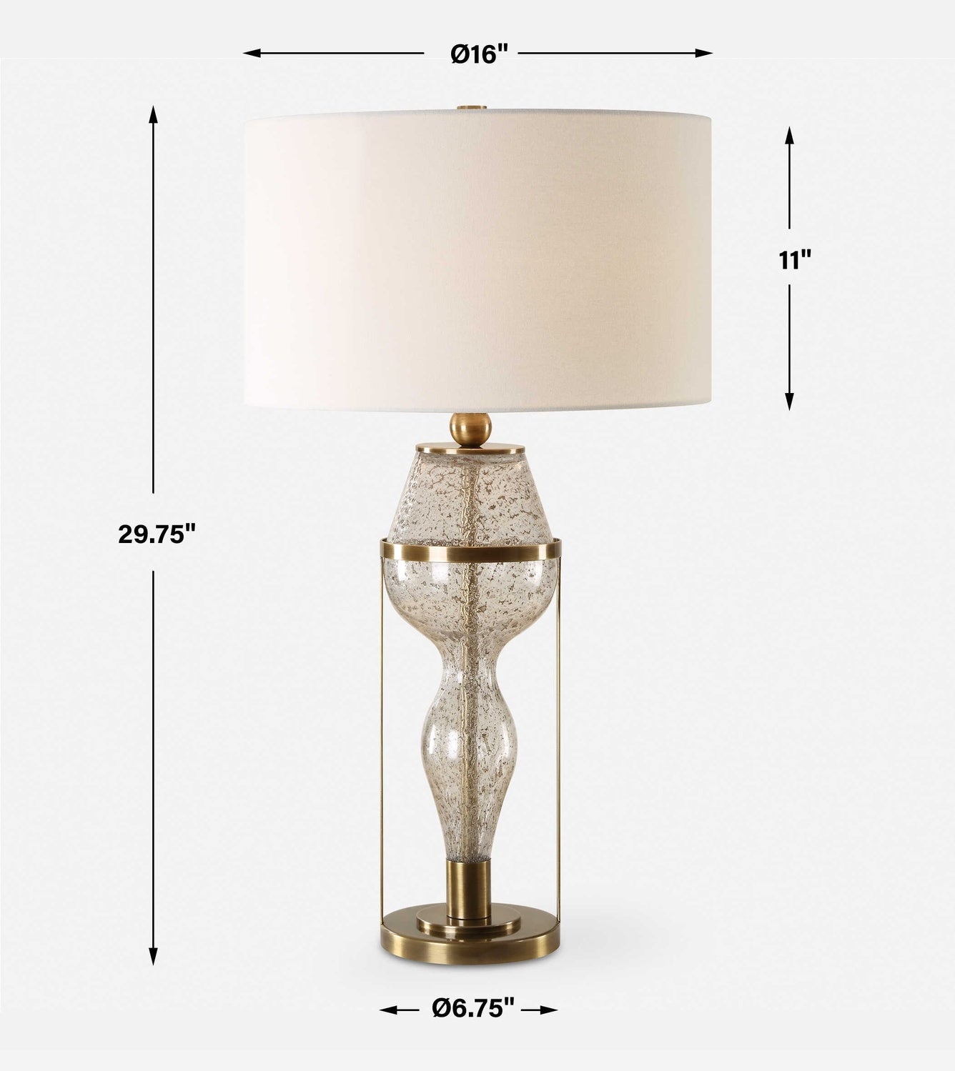 UTTERMOST, OUT OF TIME SEEDED TABLE LAMP, TABLE LAMPS