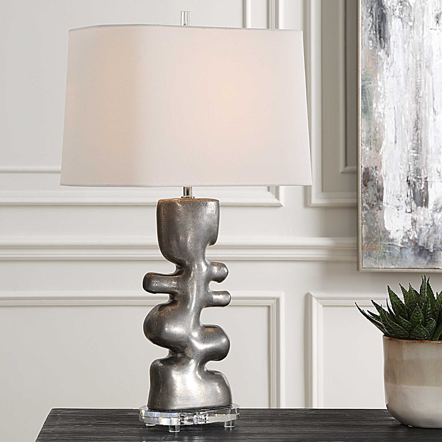 UTTERMOST, FREE FLOWING TABLE LAMP, TABLE LAMPS