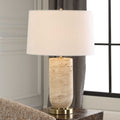 UTTERMOST, AUBREY TRAVERTINE TABLE LAMP, TABLE LAMPS