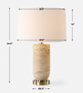 UTTERMOST, Aubrey Travertine Table Lamp, TABLE LAMPS