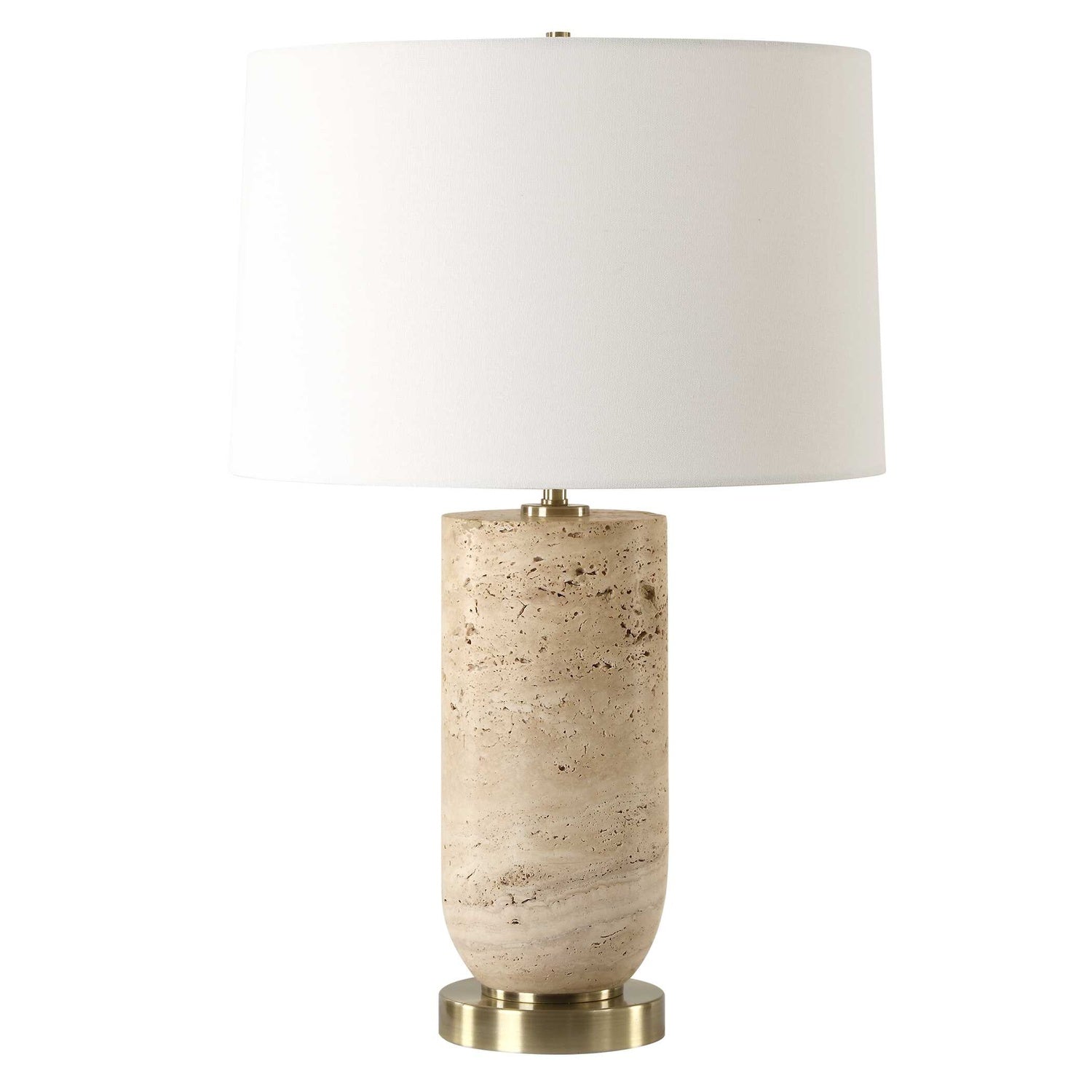 UTTERMOST, Aubrey Travertine Table Lamp, TABLE LAMPS