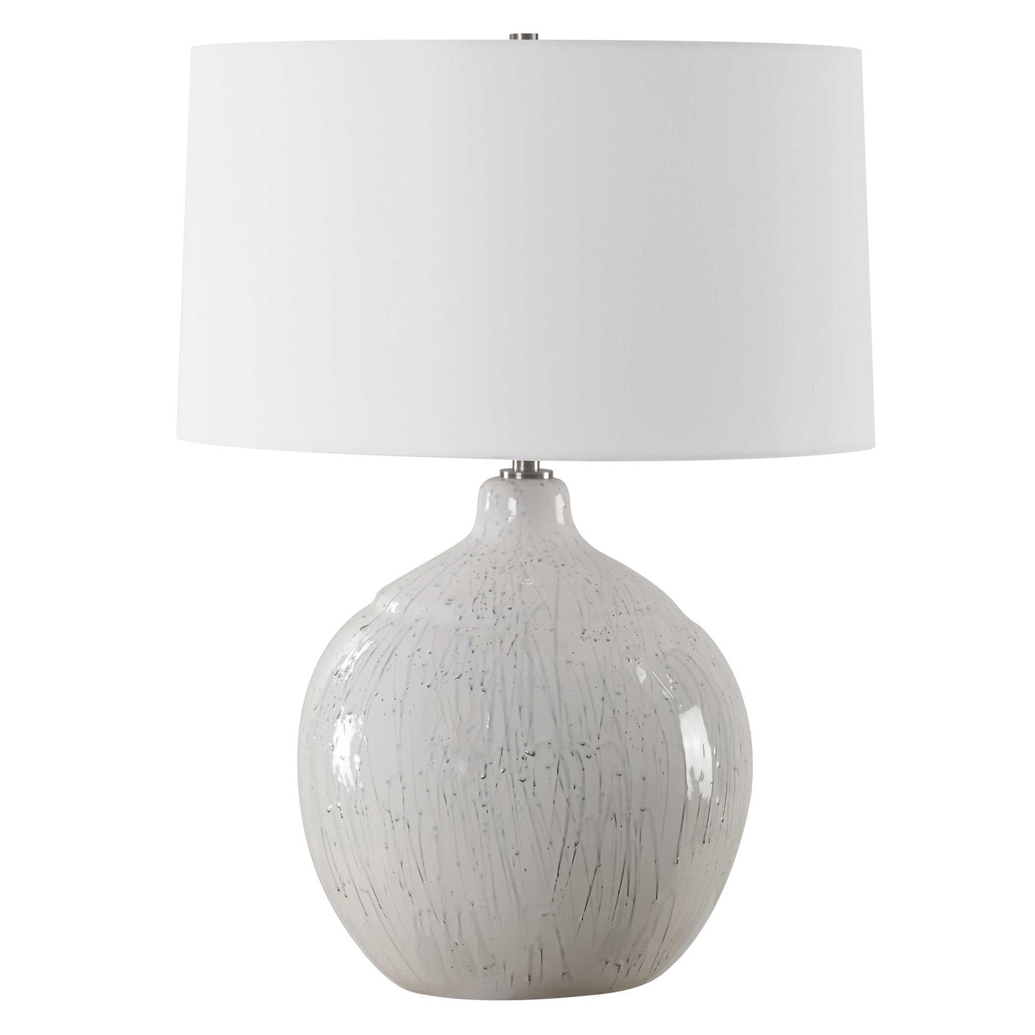 UTTERMOST, DRIBBLE GLAZE TABLE LAMP, TABLE LAMPS