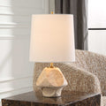 UTTERMOST, INDENT TRAVERTINE ACCENT LAMP, TABLE LAMPS
