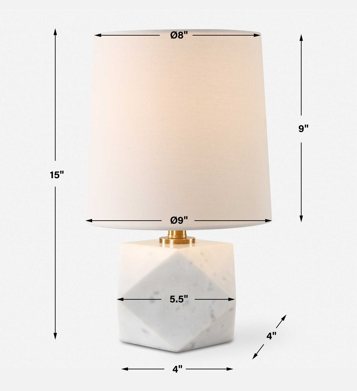 UTTERMOST, A Cut Above Table Lamp, TABLE LAMPS