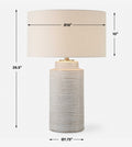 UTTERMOST, CRIMP RIBBED TABLE LAMP, TABLE LAMPS
