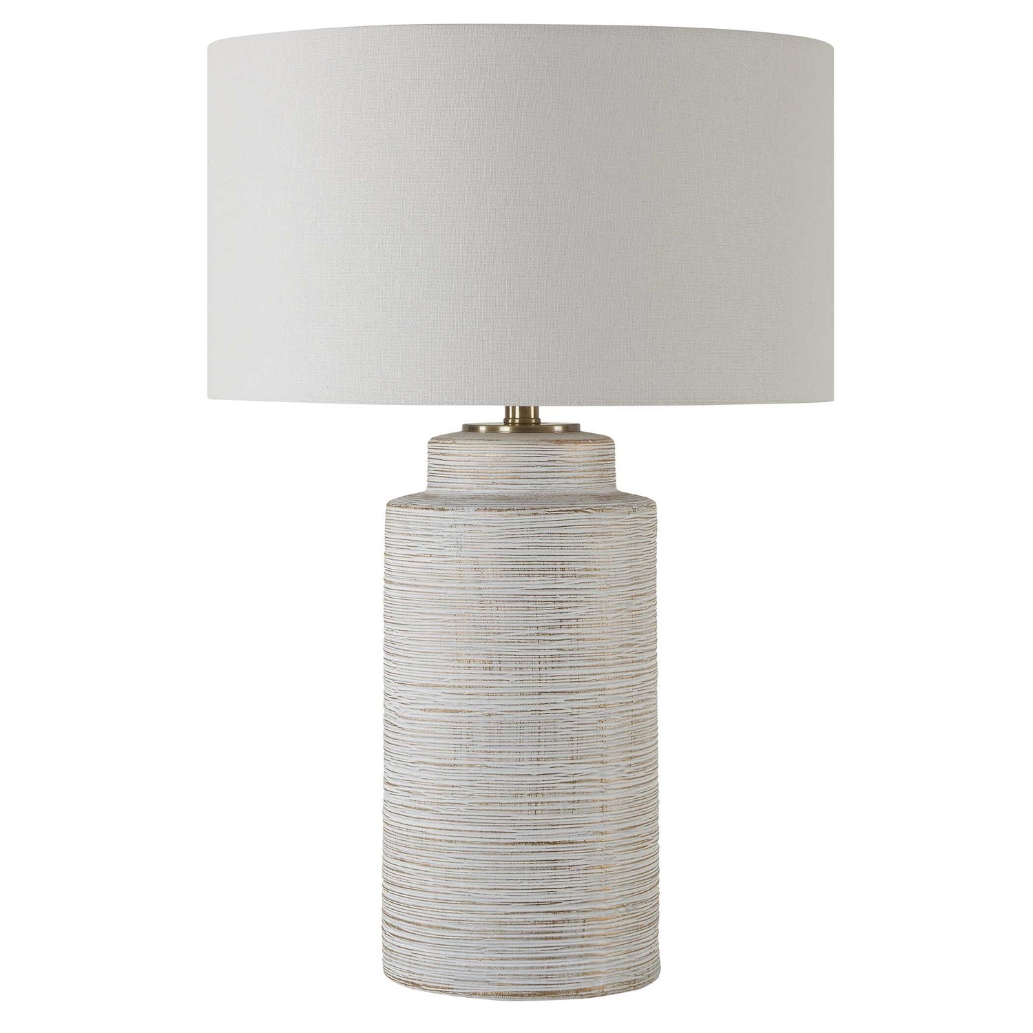 UTTERMOST, Crimp Ribbed Table Lamp, TABLE LAMPS