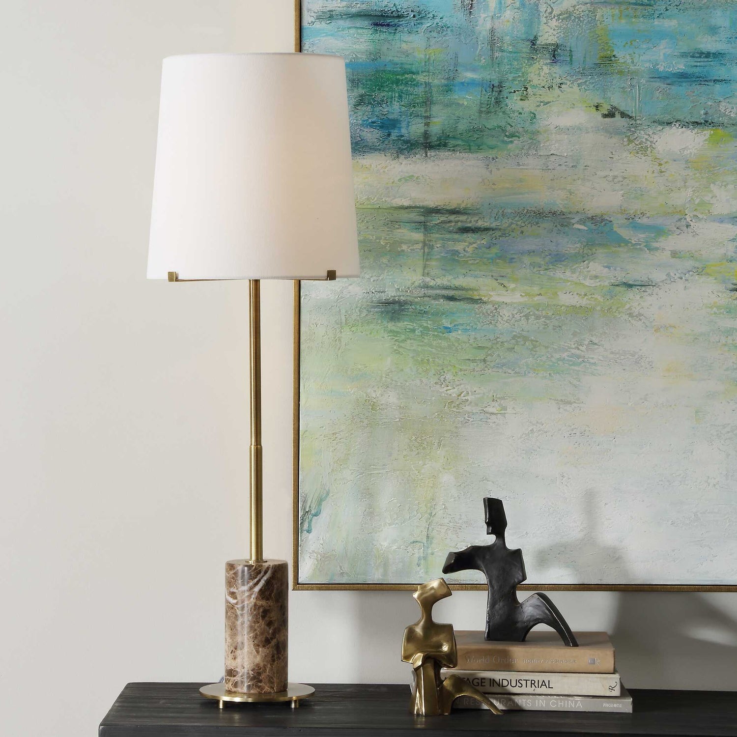 UTTERMOST, SEPIA BUFFET LAMP, TABLE LAMPS