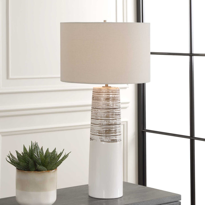 UTTERMOST, HAVEN GLAZE TABLE LAMP, TABLE LAMPS