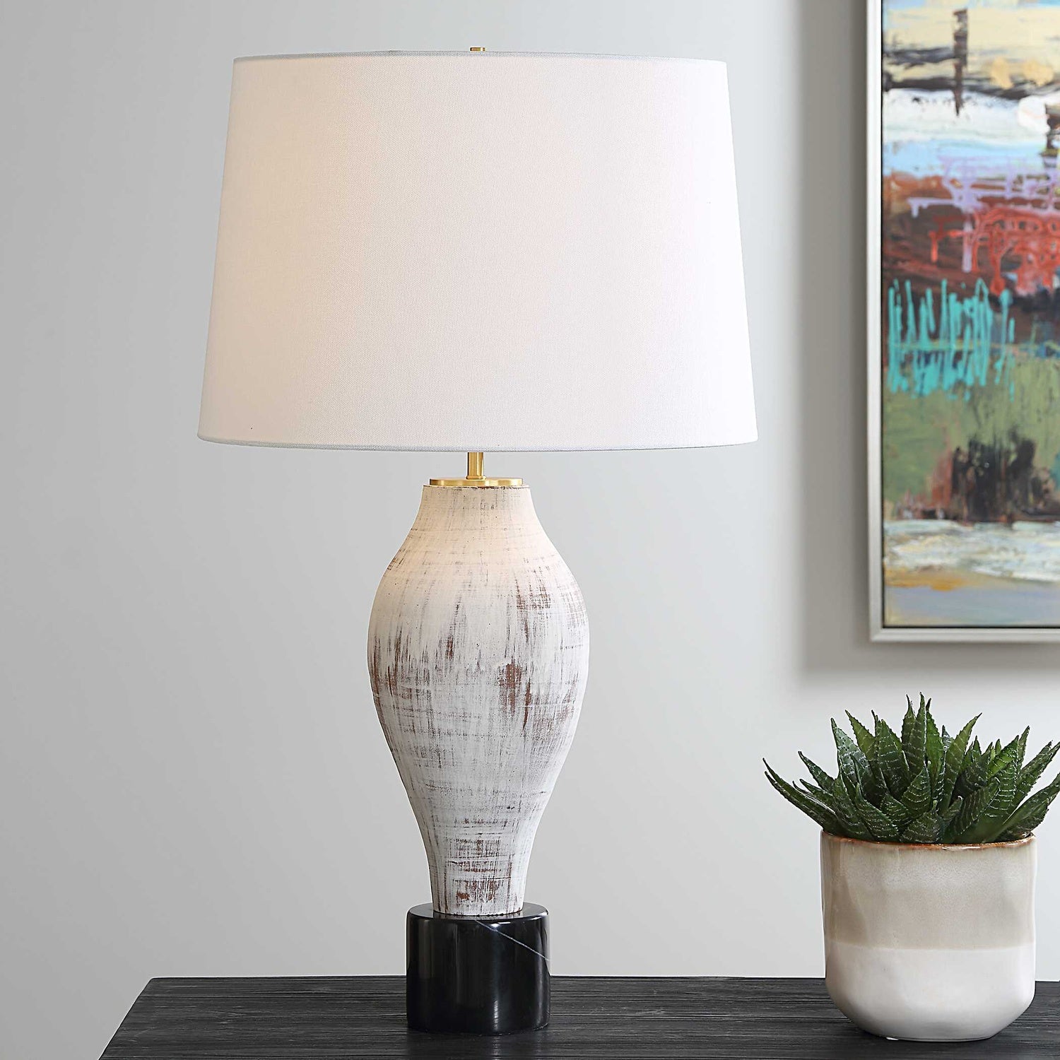 UTTERMOST, Magdaline Rustic Table Lamp, TABLE LAMPS