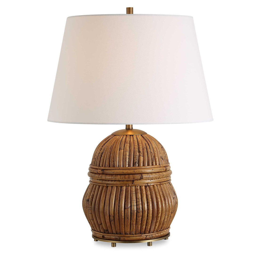 UTTERMOST, Reed Honey Table Lamp, TABLE LAMPS