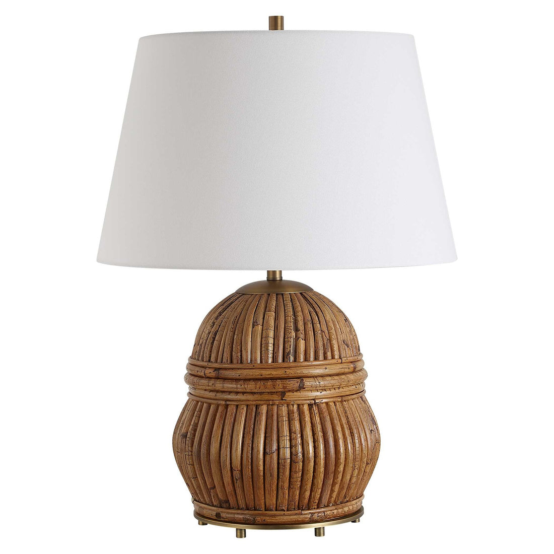 UTTERMOST, Reed Honey Table Lamp, TABLE LAMPS