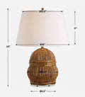 UTTERMOST, Reed Honey Table Lamp, TABLE LAMPS
