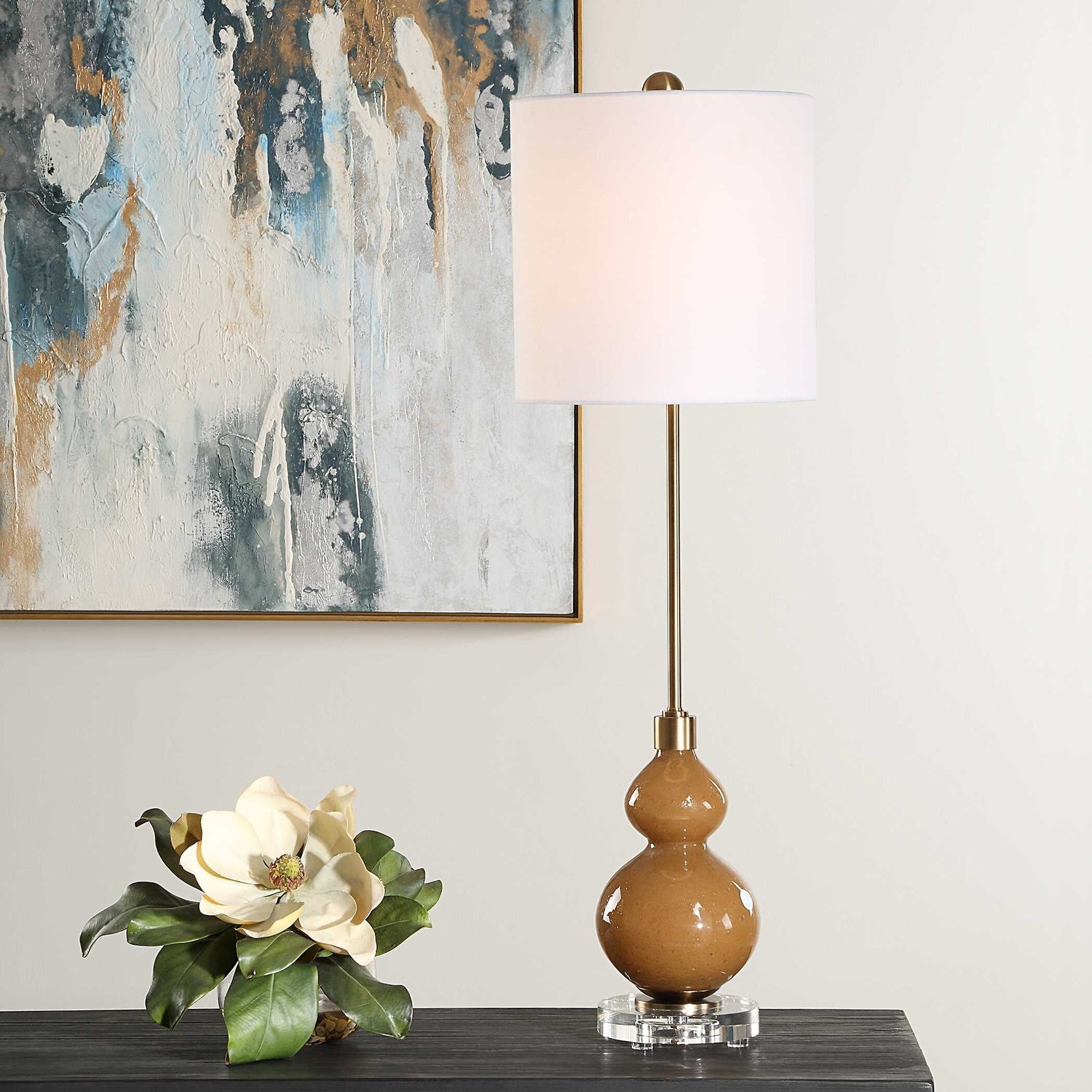 UTTERMOST, Sienna Caramel Buffet Lamp, TABLE LAMPS