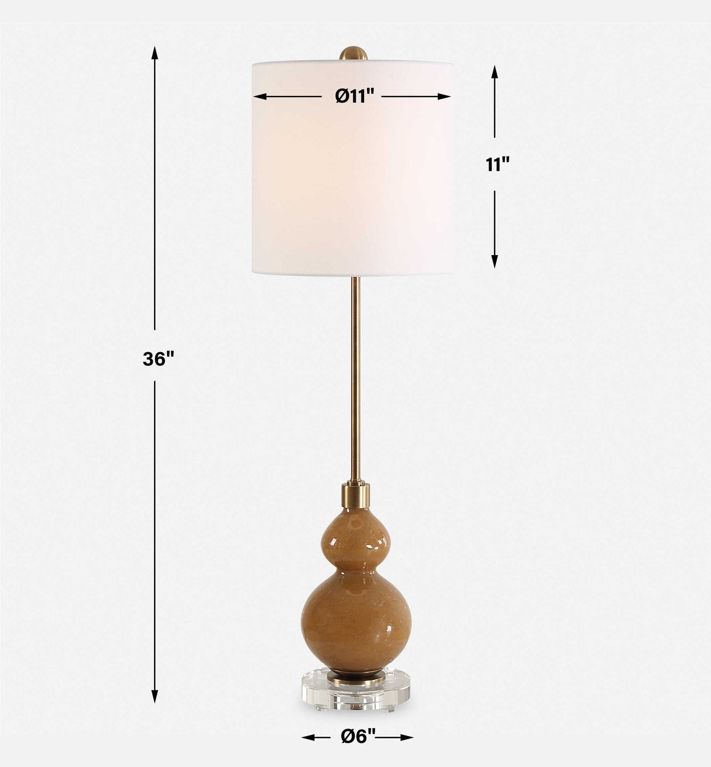 UTTERMOST, Sienna Caramel Buffet Lamp, TABLE LAMPS