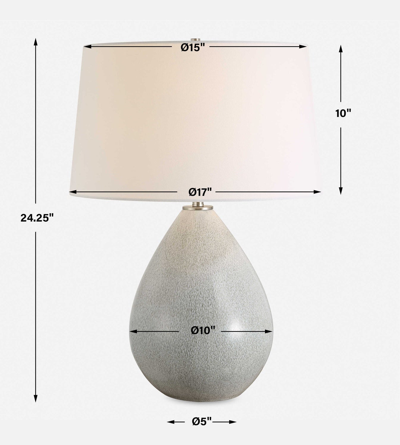 UTTERMOST, Moray Glaze Table Lamp, TABLE LAMPS