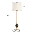 UTTERMOST, Dempsey Buffet Lamp, TABLE LAMPS