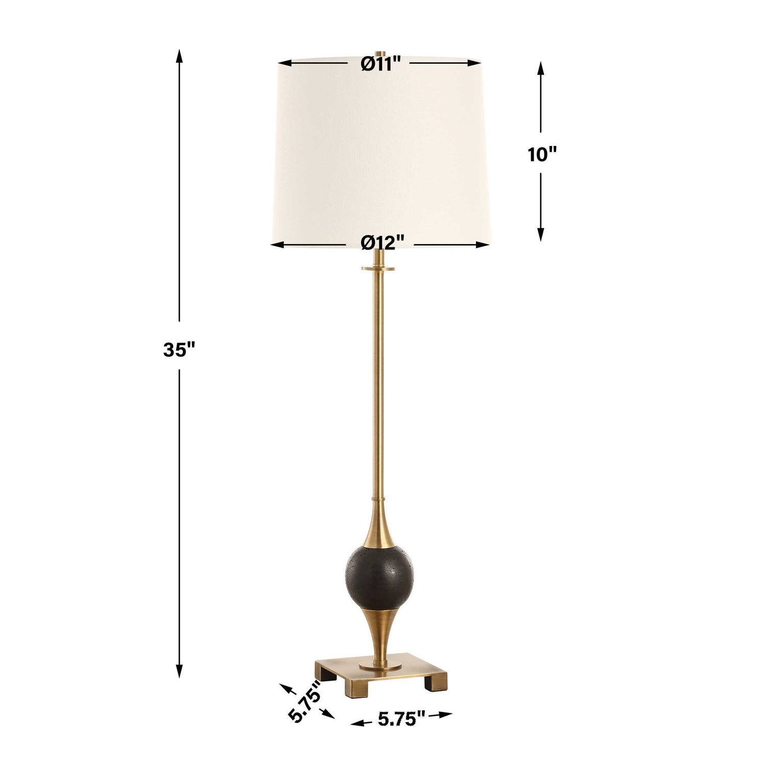 UTTERMOST, Dempsey Buffet Lamp, TABLE LAMPS
