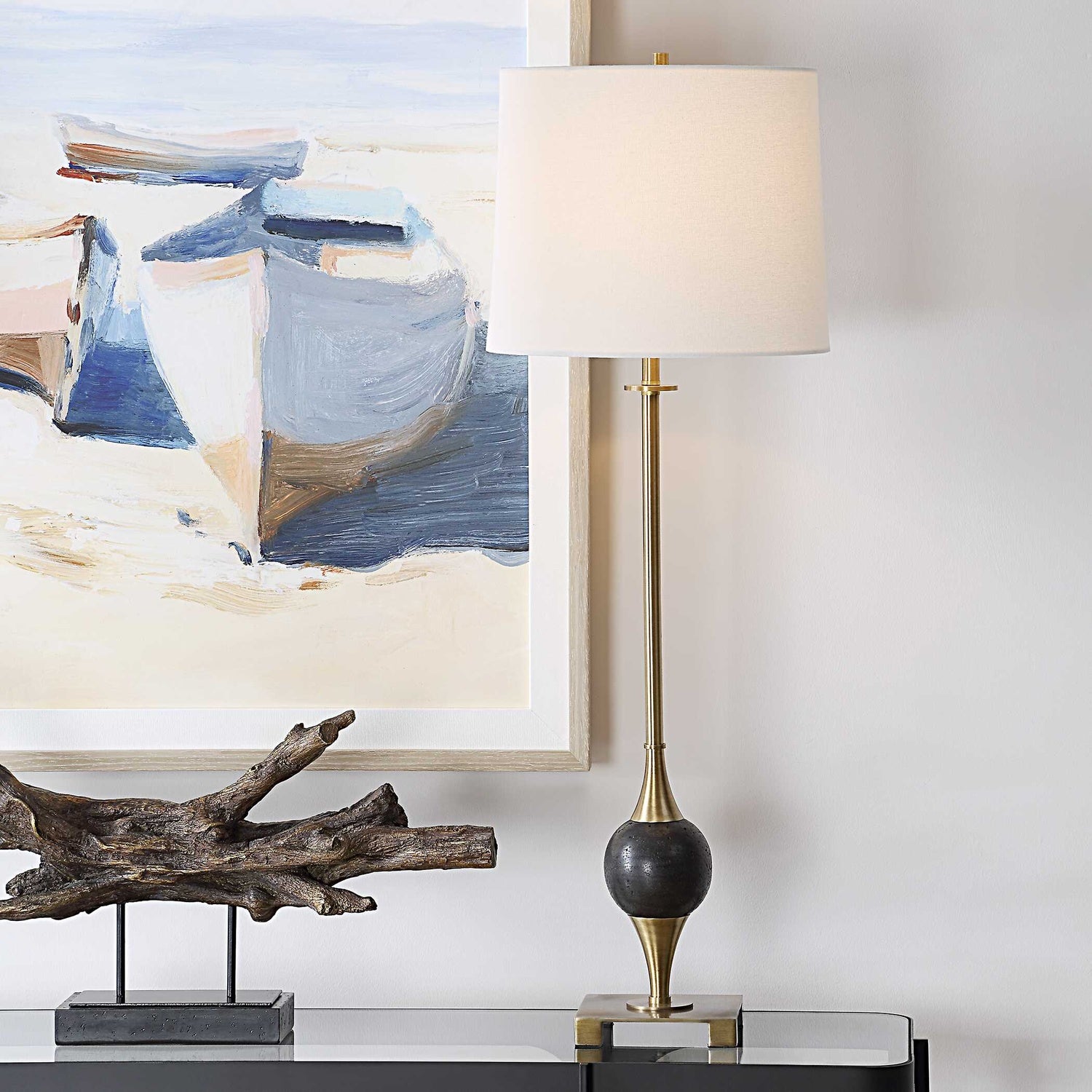 UTTERMOST, DEMPSEY BUFFET LAMP, TABLE LAMPS