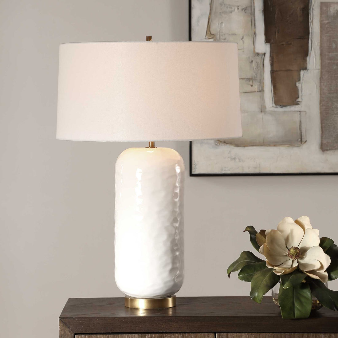 UTTERMOST, Iona Glaze Table Lamp, TABLE LAMPS