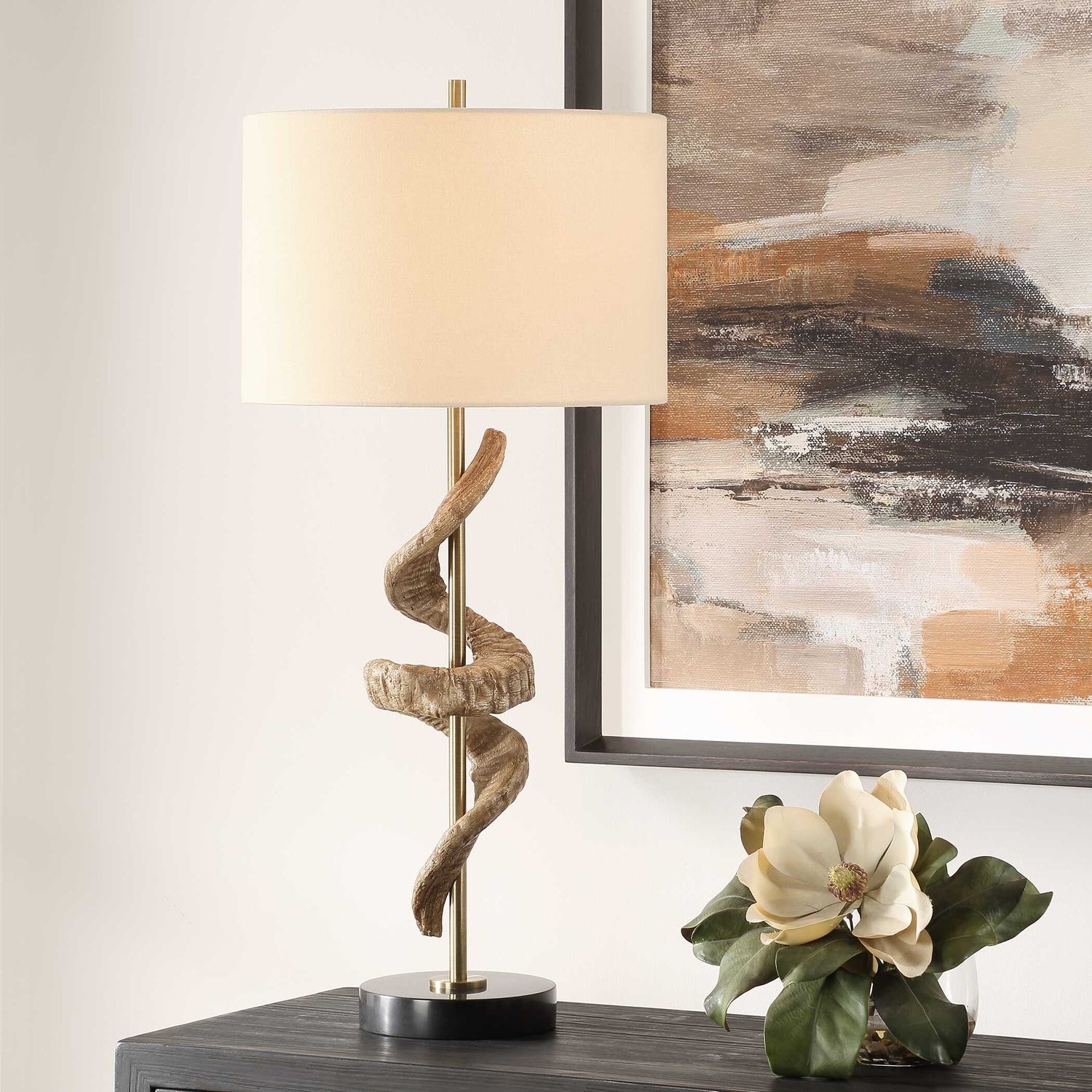 UTTERMOST, Rams Horn Table Lamp, FLOOR LAMP