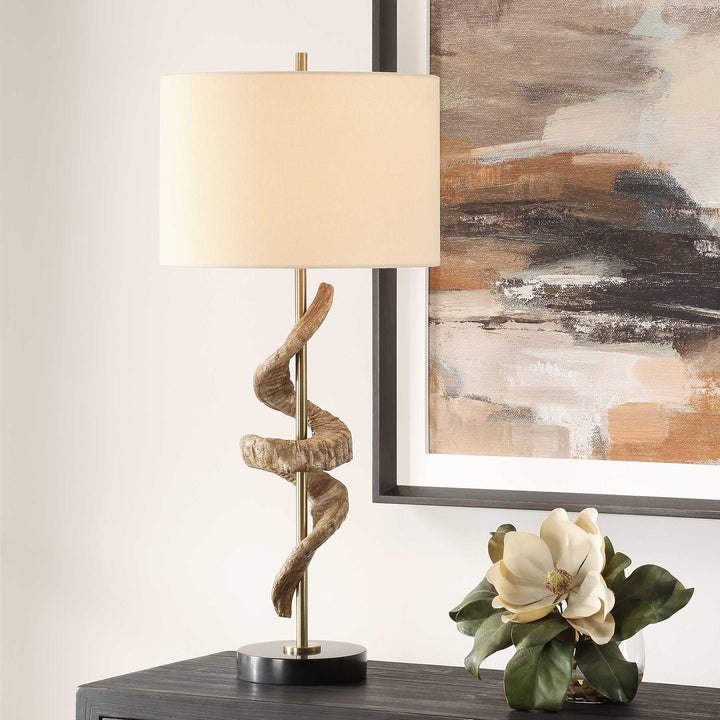 UTTERMOST, RAMS HORN TABLE LAMP, FLOOR LAMP