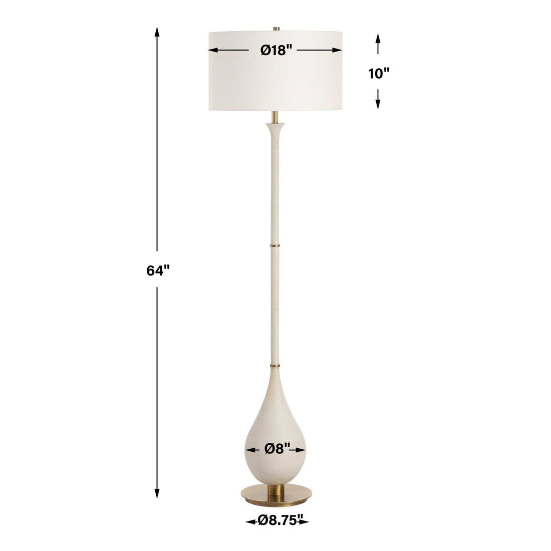UTTERMOST, DEWDROP FLOOR LAMP, FLOOR LAMP