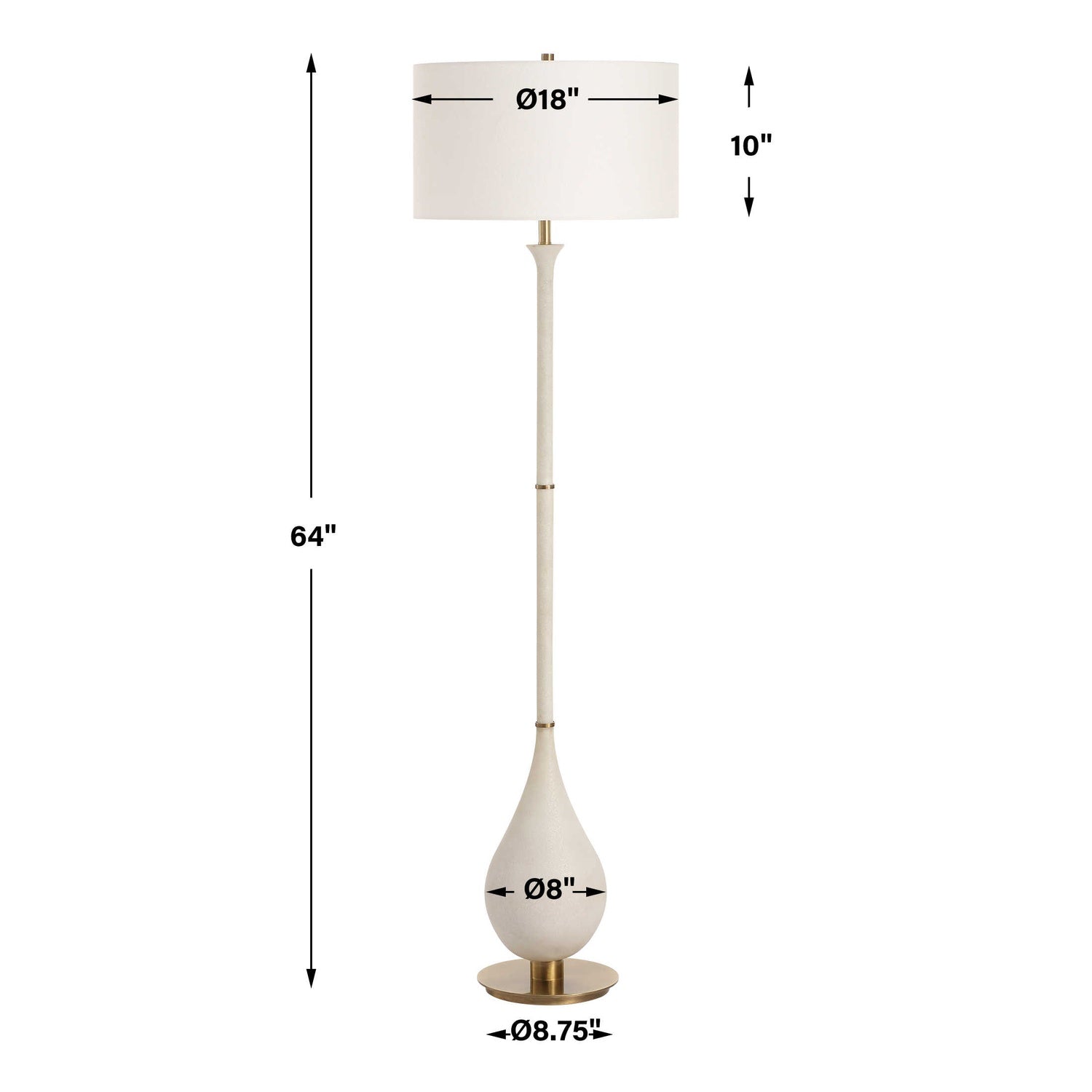 UTTERMOST, Dewdrop Floor Lamp, FLOOR LAMP