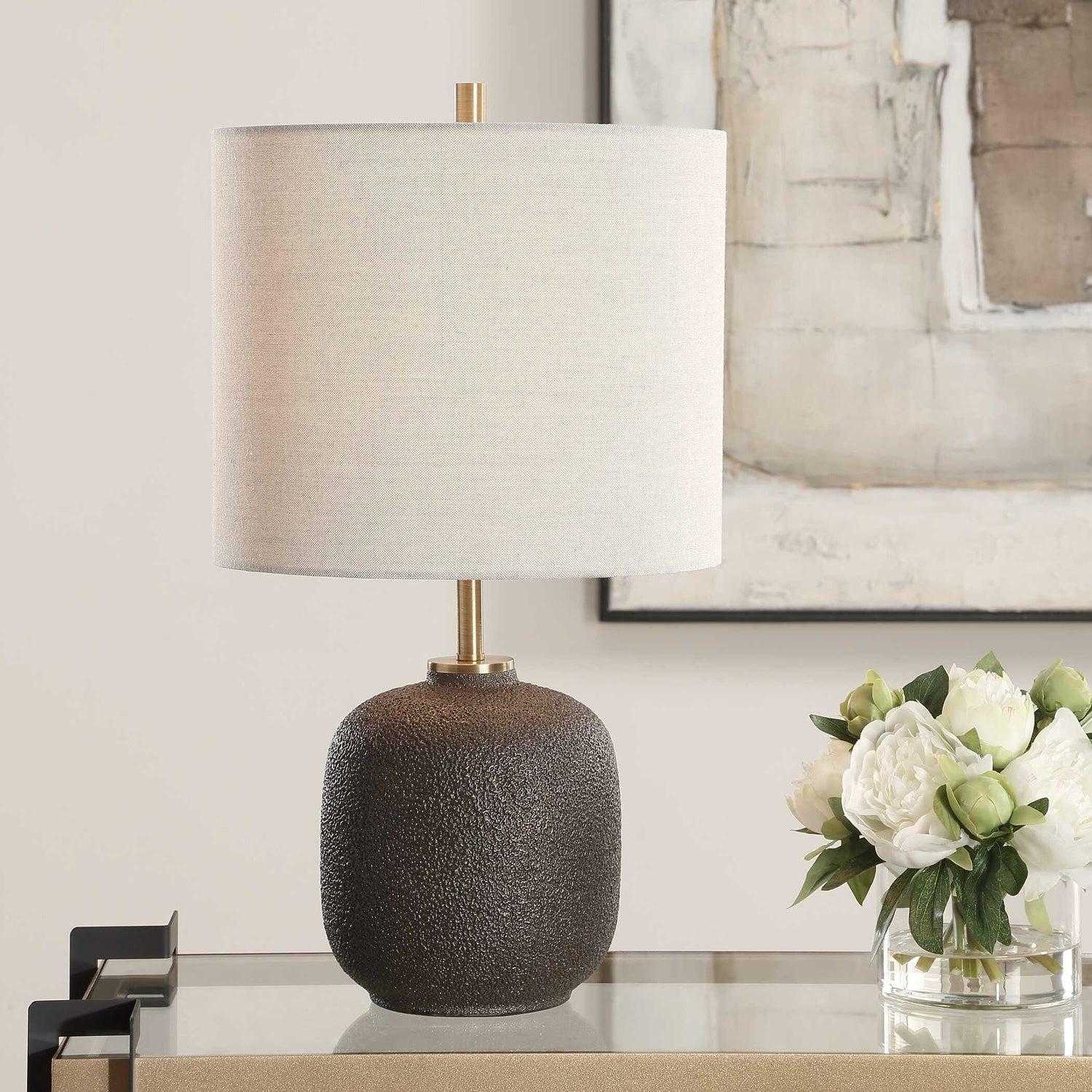 UTTERMOST, Blacktop Buffet Lamp, TABLE LAMPS