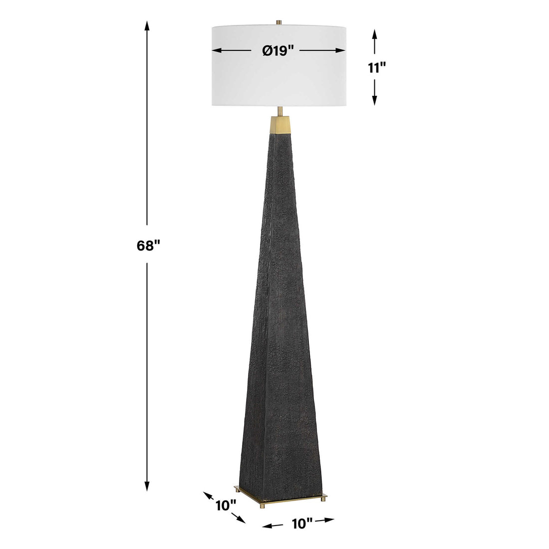 UTTERMOST, Lathey Tapered Floor Lamp, FLOOR LAMP
