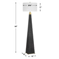 UTTERMOST, LATHEY TAPERED FLOOR LAMP, FLOOR LAMP