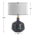 UTTERMOST, FLANAGAN MOTTLED GLOSS TABLE LAMP, TABLE LAMPS