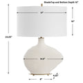 UTTERMOST, DUOSTACKED TABLE LAMP, TABLE LAMPS