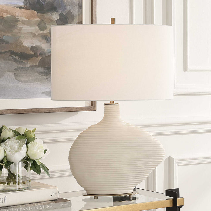 UTTERMOST, DUOSTACKED TABLE LAMP, TABLE LAMPS