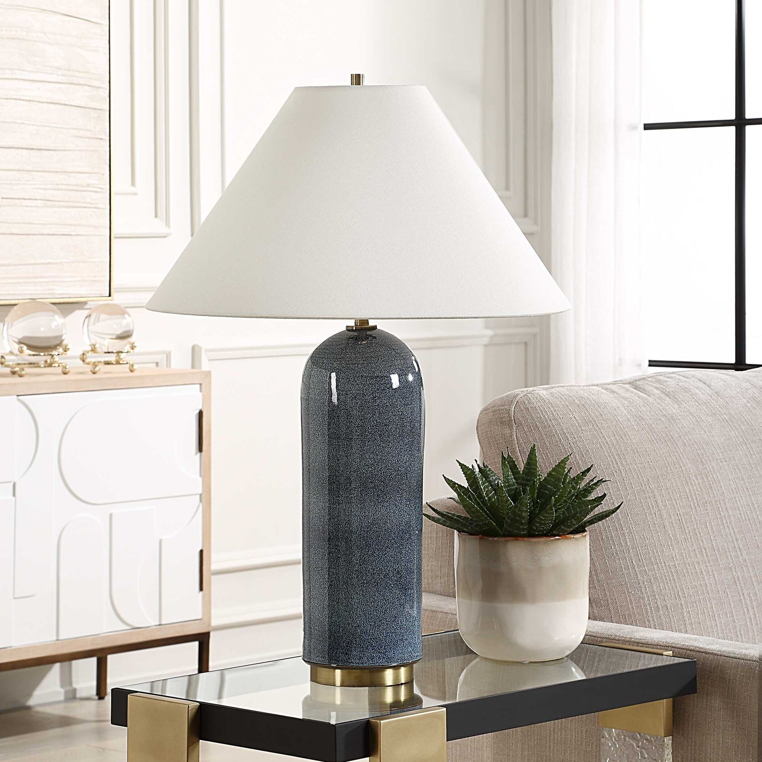 UTTERMOST, MAYETTA DEEP TABLE LAMP, TABLE LAMPS