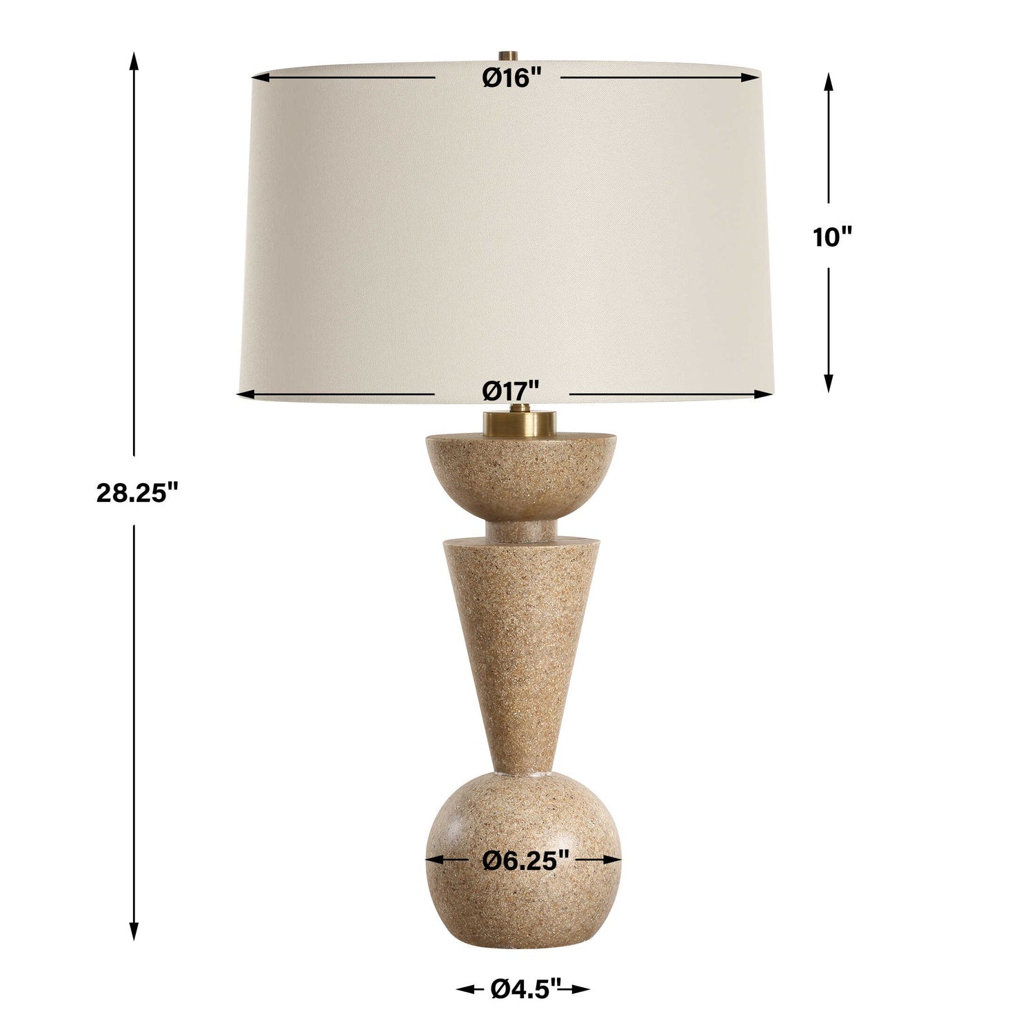 UTTERMOST, CULLUM GEOMETRIC TABLE LAMP, TABLE LAMPS