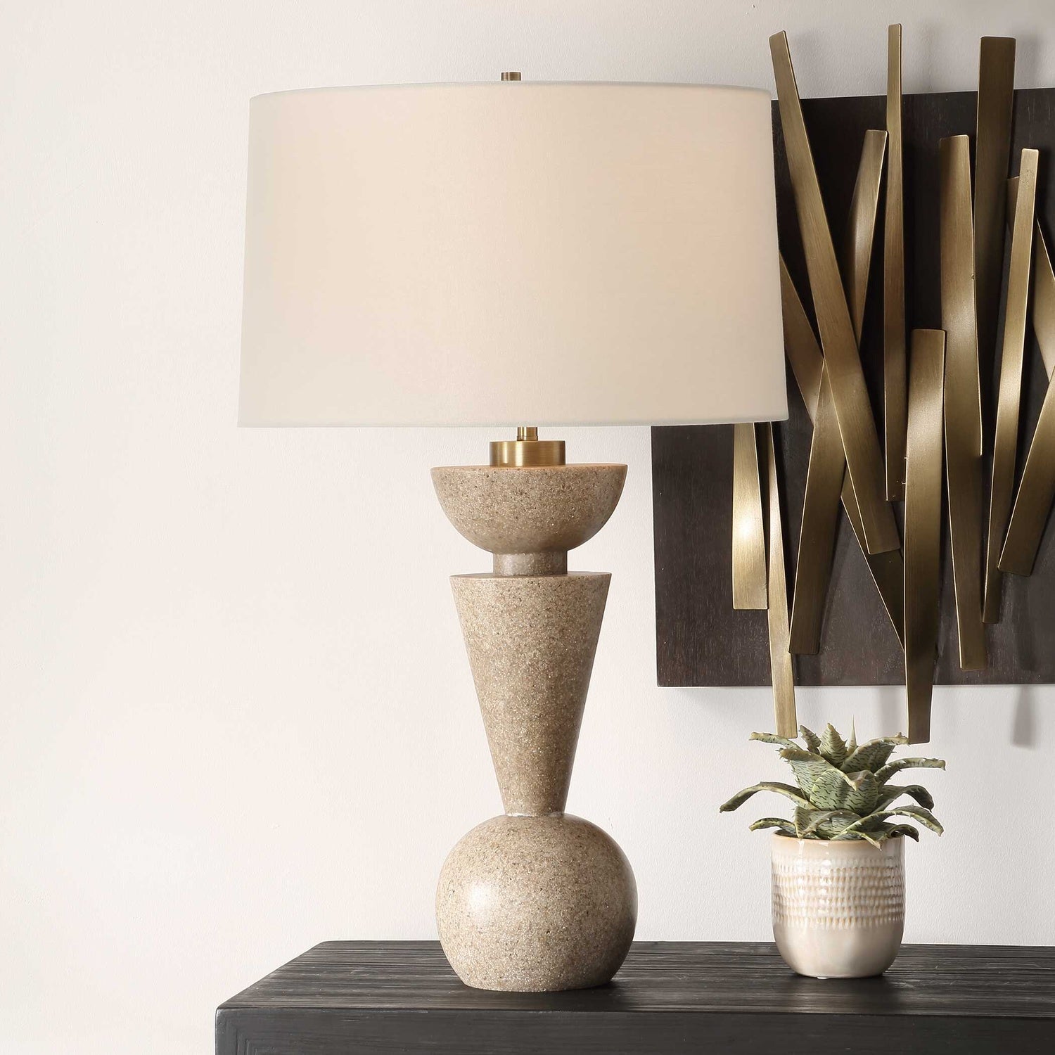 UTTERMOST, Cullum Geometric Table Lamp, TABLE LAMPS