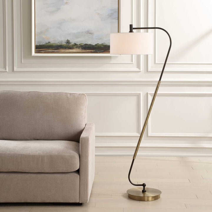 UTTERMOST, IRWIN CURVED FLOOR LAMP, FLOOR LAMP