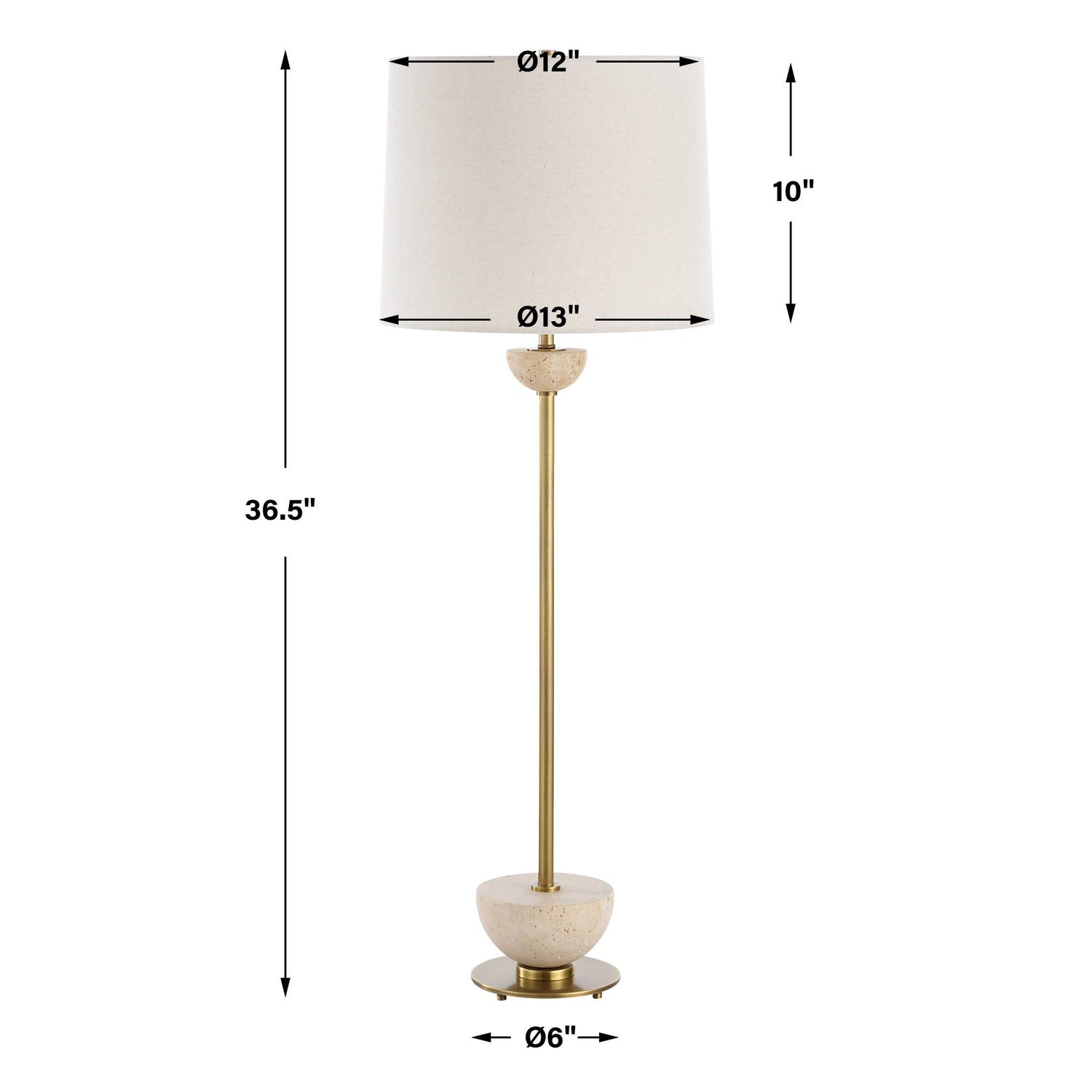 UTTERMOST, Hemisphere Buffet Lamp, TABLE LAMPS