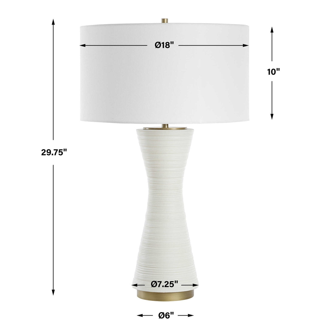UTTERMOST, RIDGELINE MATTE TABLE LAMP, TABLE LAMPS