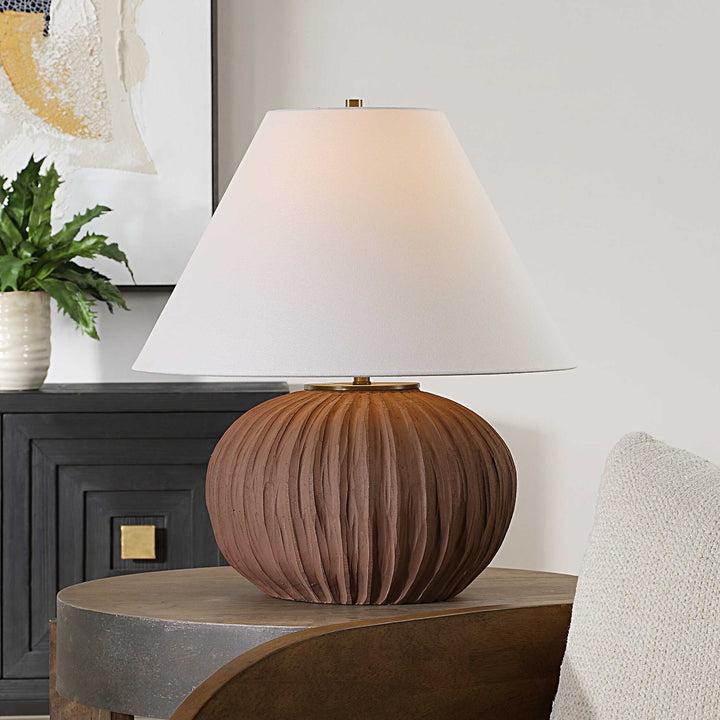 UTTERMOST, Keoghan Terracotta Table Lamp, TABLE LAMPS