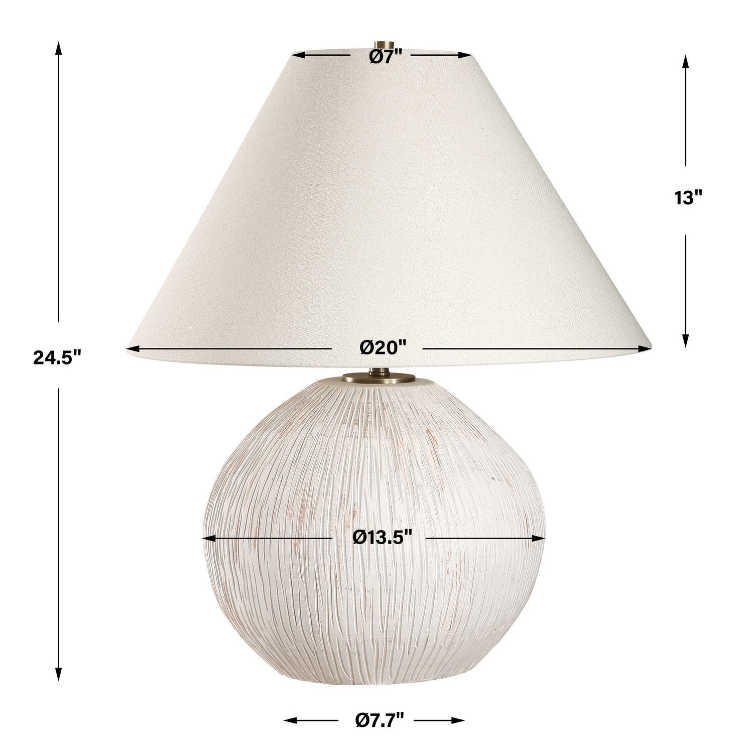 UTTERMOST, Meryl Aged Table Lamp, TABLE LAMPS