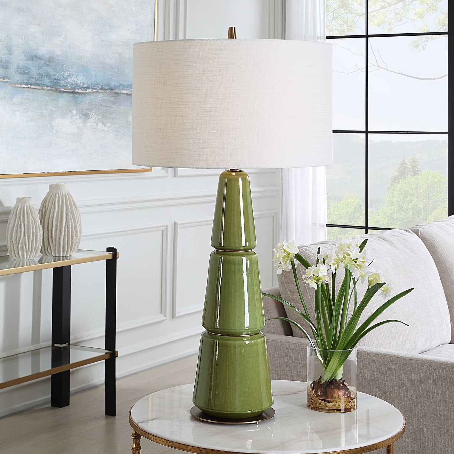 UTTERMOST, Mendell Moss Table Lamp, TABLE LAMPS