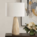 UTTERMOST, MAURY TRAVERTINE TABLE LAMP, TABLE LAMPS
