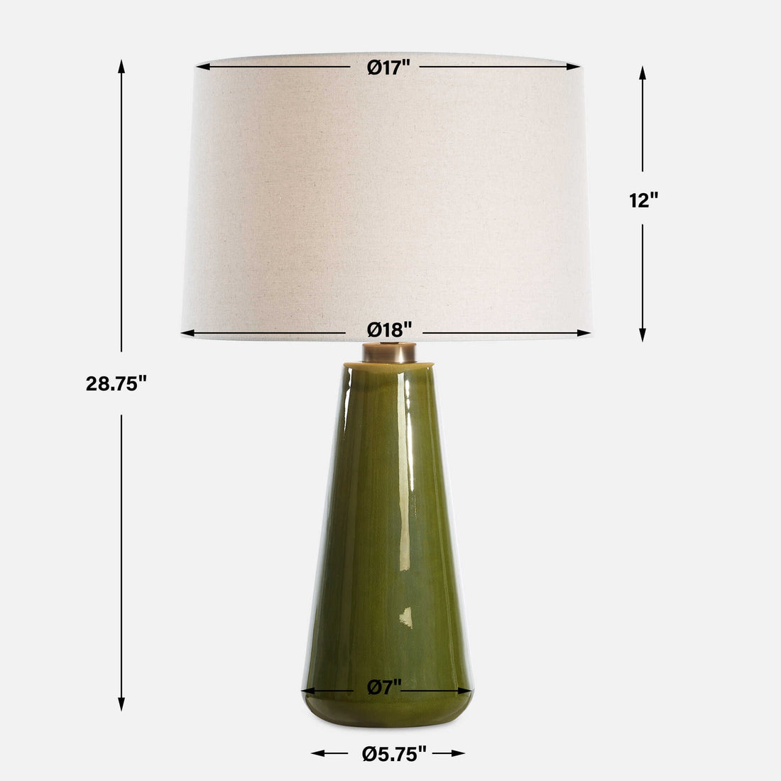 UTTERMOST, KELLEY MOSS TABLE LAMP, TABLE LAMPS