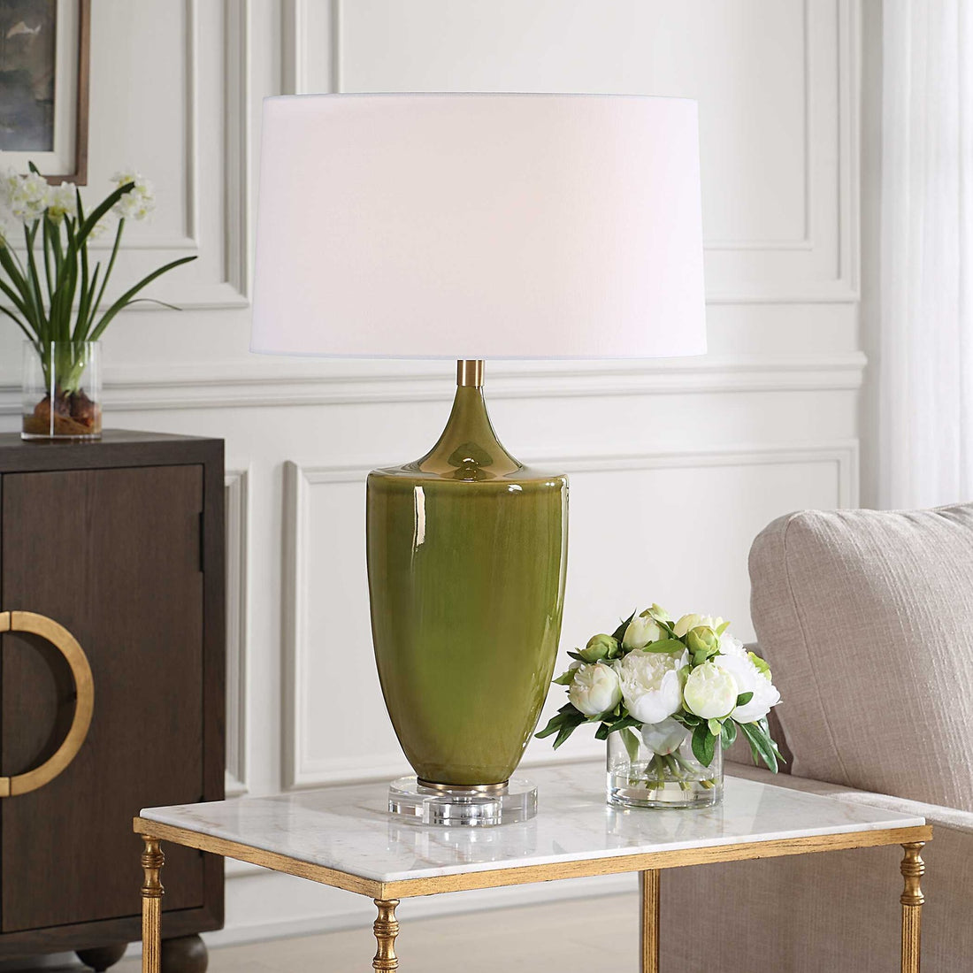 UTTERMOST, Adela Moss Table Lamp, TABLE LAMPS