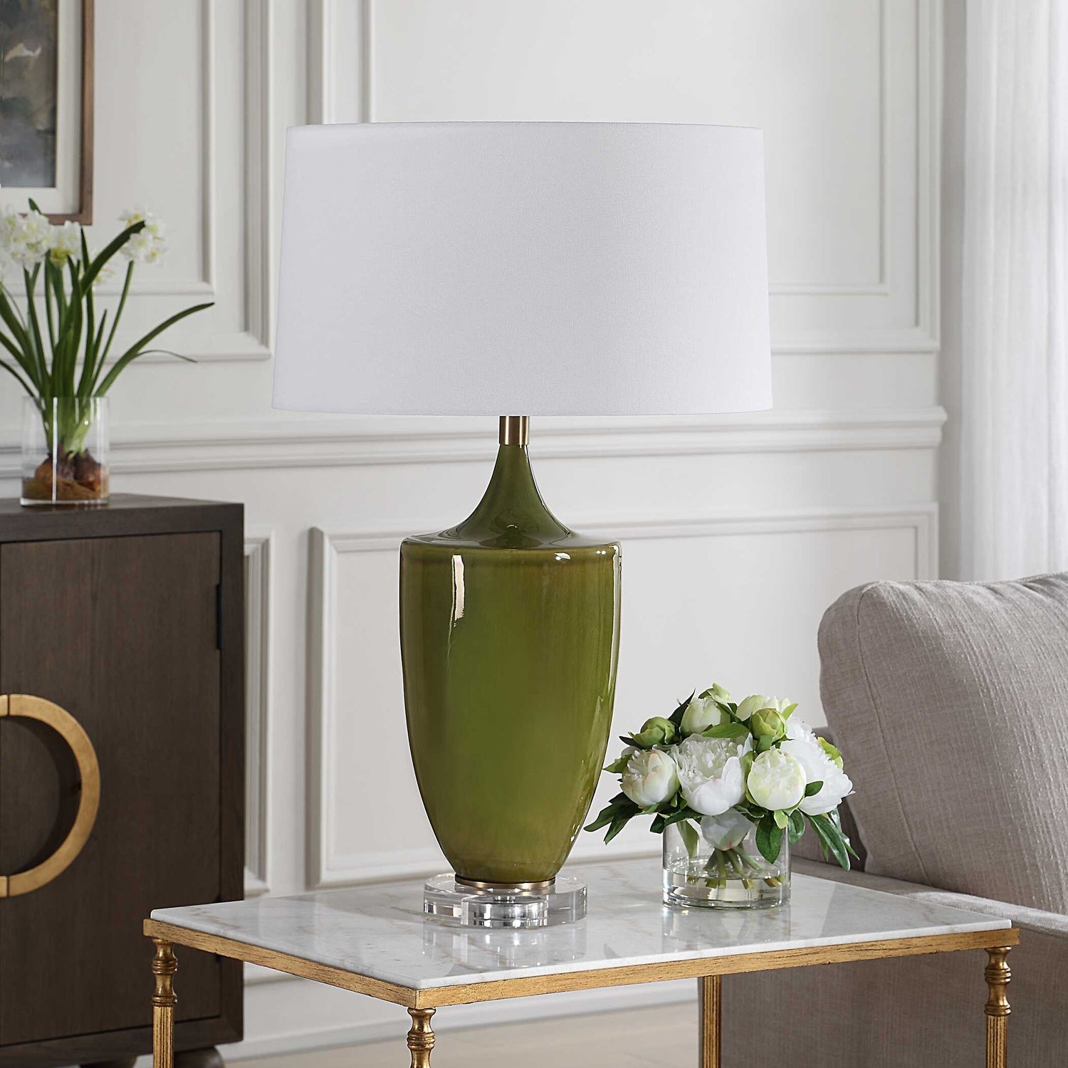 UTTERMOST, ADELA MOSS TABLE LAMP, TABLE LAMPS