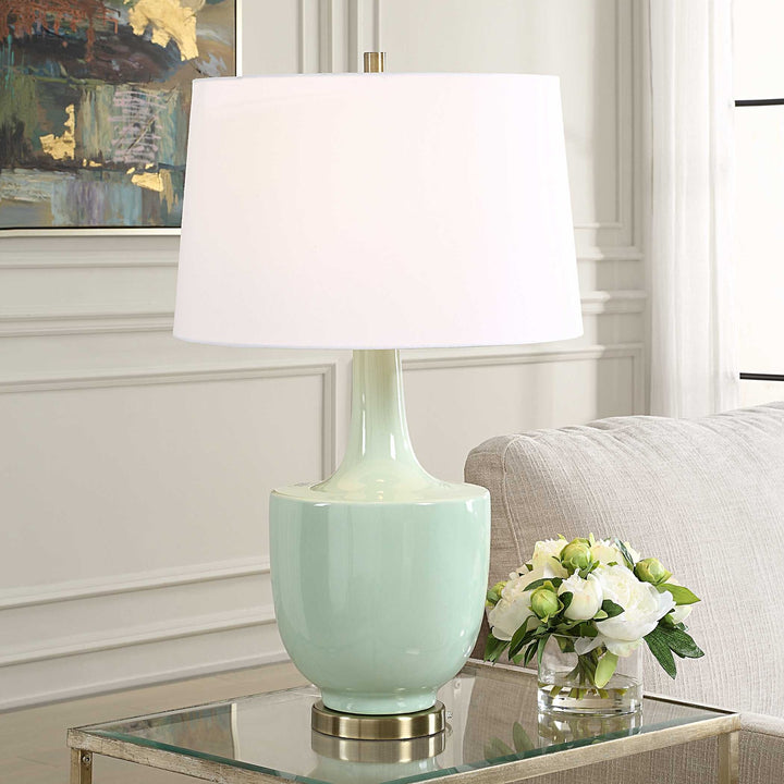 UTTERMOST, KYLA MINT TABLE LAMP, TABLE LAMPS