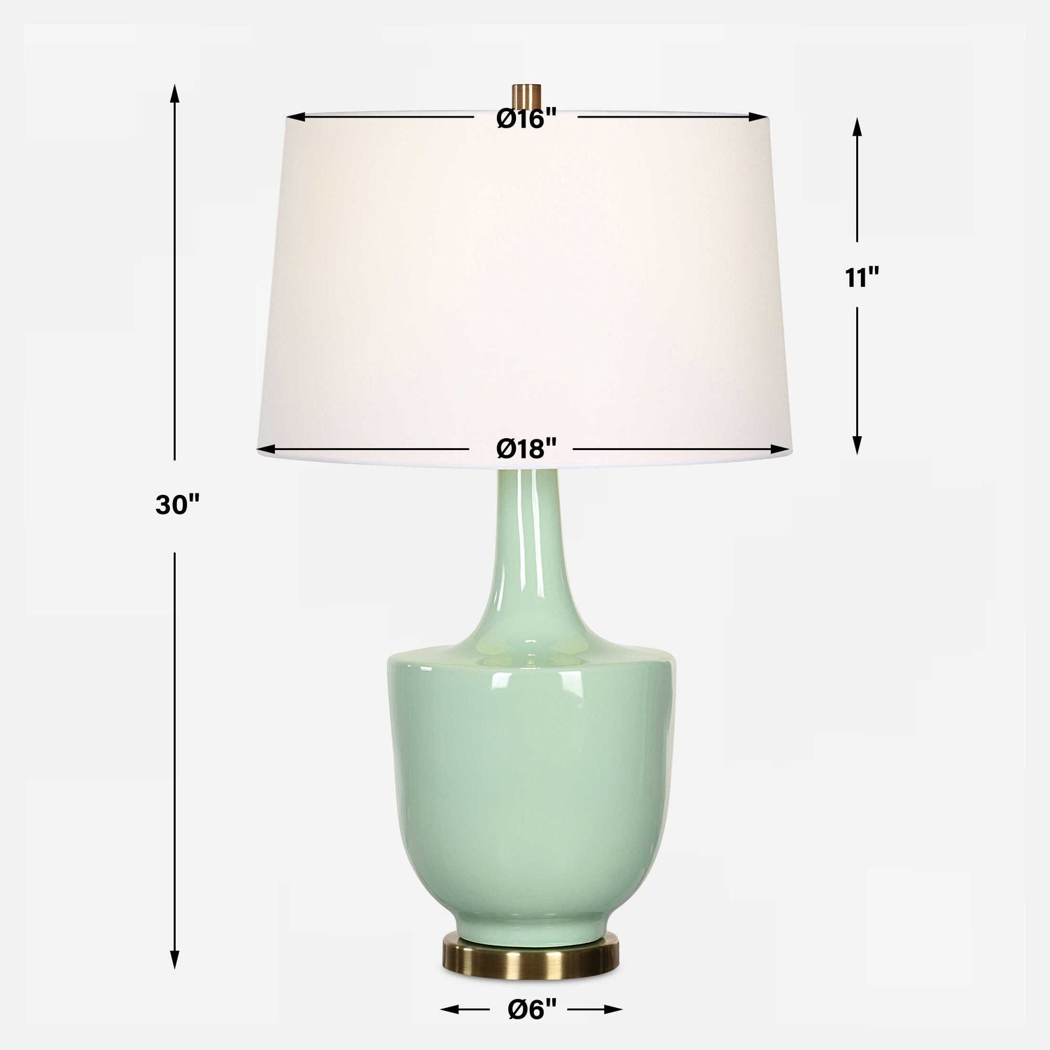 UTTERMOST, KYLA MINT TABLE LAMP, TABLE LAMPS