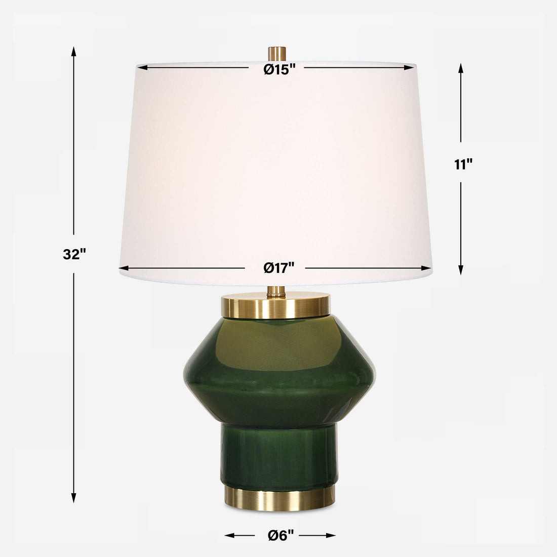 UTTERMOST, TAYSON JADE TABLE LAMP, TABLE LAMPS