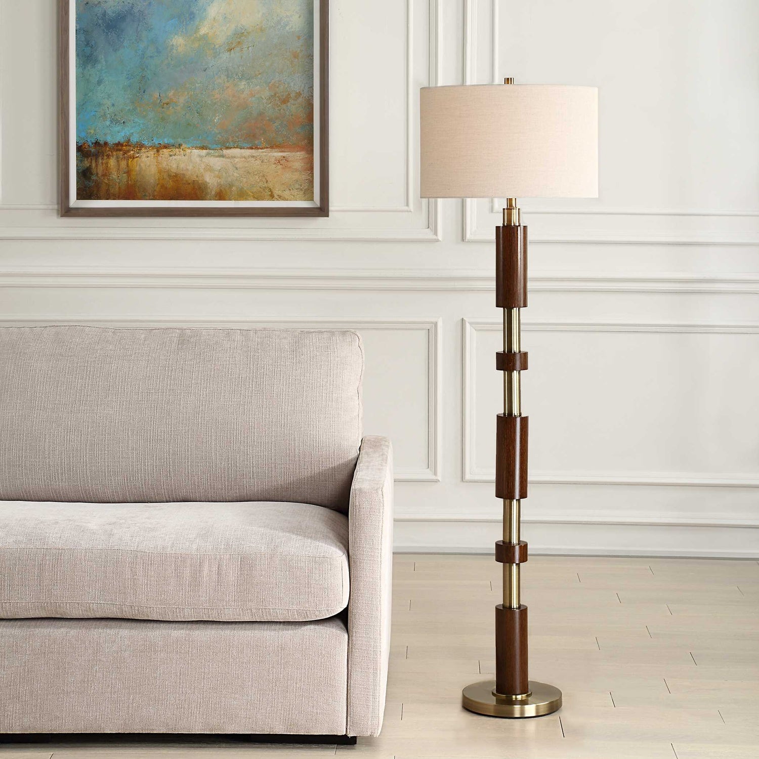 UTTERMOST, Stacked Floor Lamp, FLOOR LAMP